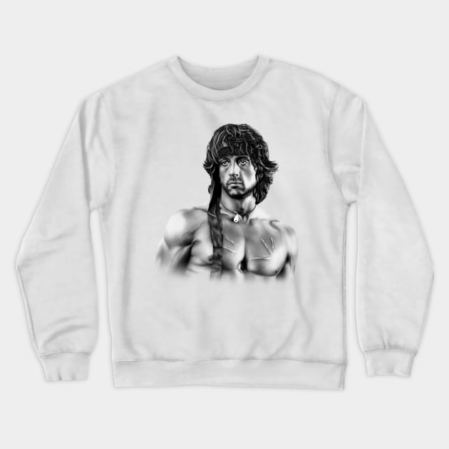 Sylvester Stallone Crewneck Sweatshirt by Betafoin